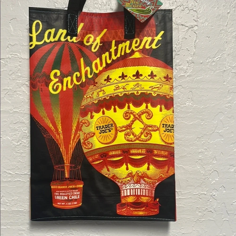 Trader Joe’s New Mexico Land of Enchantment Chile Reusable Plastic Tote Bag